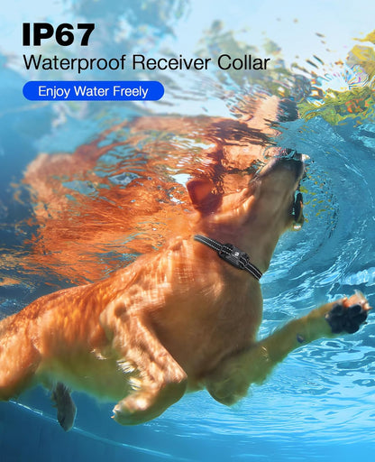 Dog Shock Collar - 3300Ft Training Collar with Remote for 5-120Lbs Small Medium Large Dogs Rechargeable Waterproof E Collar with Beep (1-8), Shake(1-16), Safe Shock(1-99) Modes (Black)